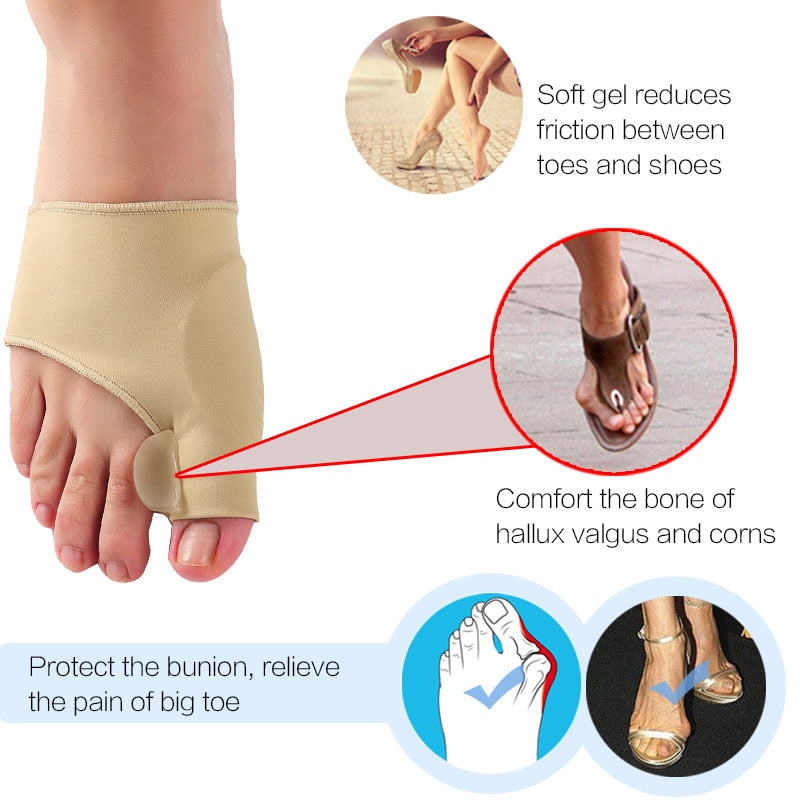 Lot d'attelles de correction d'orteils hallux valgus