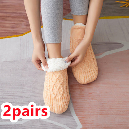 Chaussettes d'intérieur Antidérapantes en Sherpa pour Adultes et Enfants - Confort & Chaleur