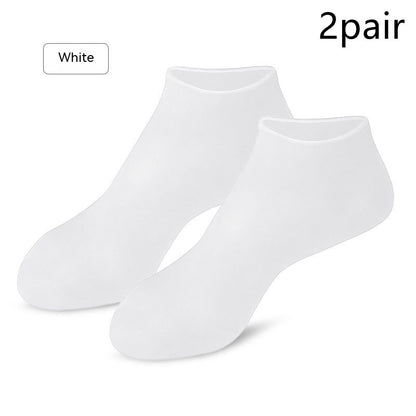 Chaussettes Hydratantes en Silicone réutilisables - Lot 2 Soin Pieds Secs