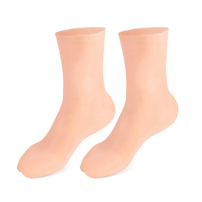 Chaussettes Montantes Hydratantes en Silicone Réutilisables – Soin Pieds Secs