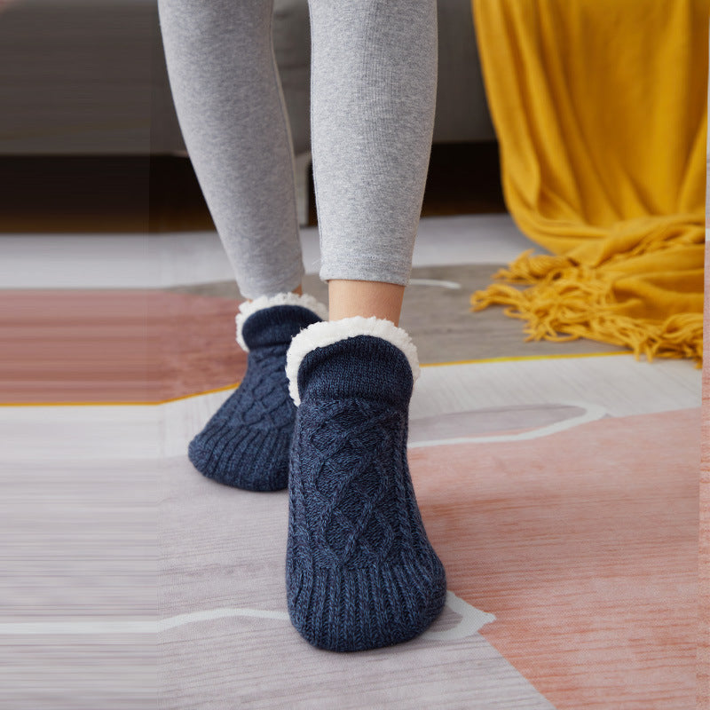 Chaussettes d'intérieur Antidérapantes en Sherpa pour Adultes et Enfants - Confort & Chaleur