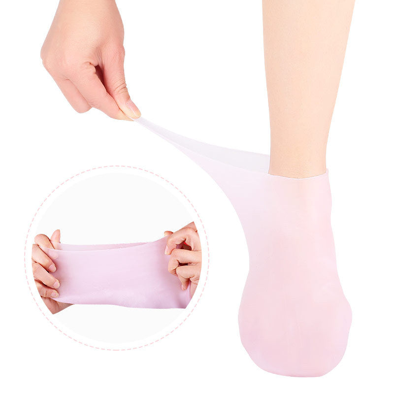 Chaussettes Hydratantes en Silicone réutilisables - Lot 2 Soin Pieds Secs