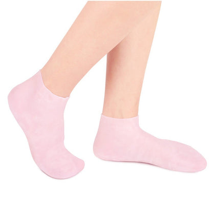 Chaussettes Hydratantes en Silicone réutilisables - Lot 2 Soin Pieds Secs