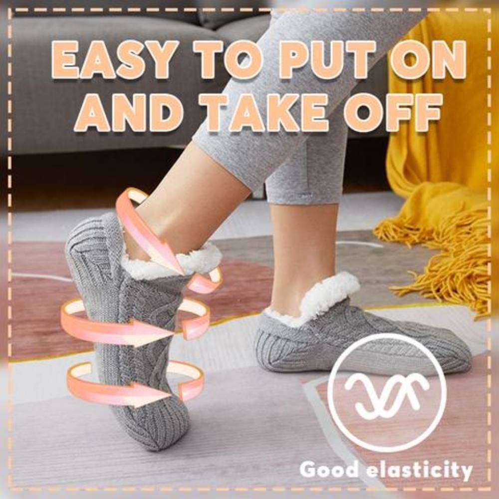 Chaussettes d'intérieur Antidérapantes en Sherpa pour Adultes et Enfants - Confort & Chaleur