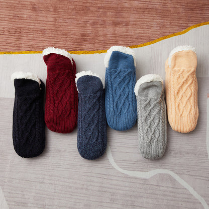 Chaussettes d'intérieur Antidérapantes en Sherpa pour Adultes et Enfants - Confort & Chaleur
