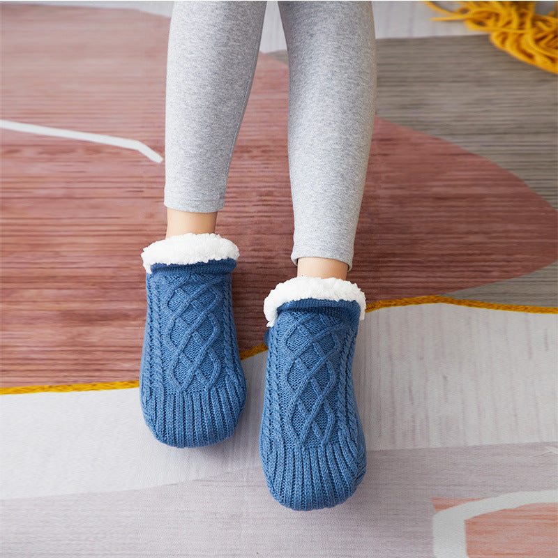 Chaussettes d'intérieur Antidérapantes en Sherpa pour Adultes et Enfants - Confort & Chaleur