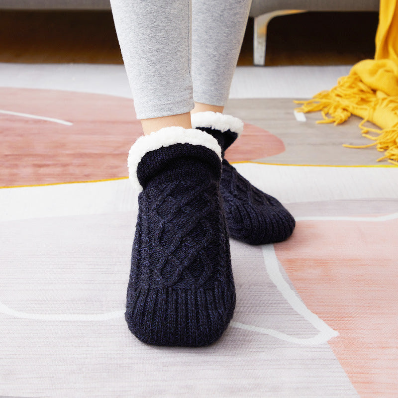 Chaussettes d'intérieur Antidérapantes en Sherpa pour Adultes et Enfants - Confort & Chaleur