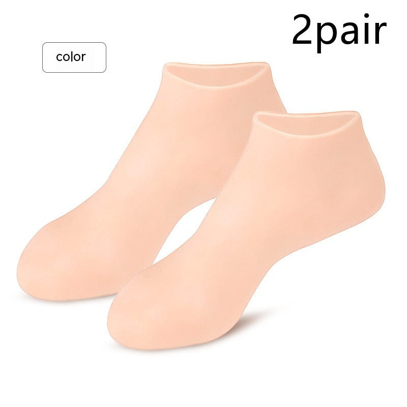 Chaussettes Hydratantes en Silicone réutilisables - Lot 2 Soin Pieds Secs