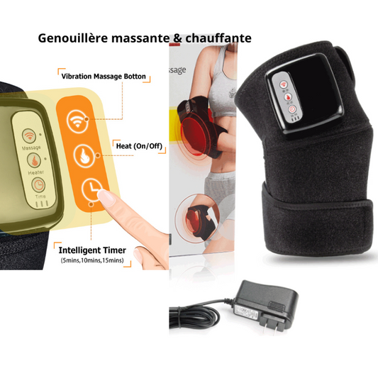 Genouillère Electrique Chauffante & Massante -Soulagement