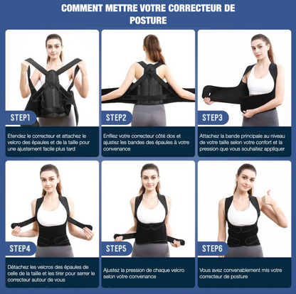 Correcteur de posture pour adultes - Bon maintien dorsal
