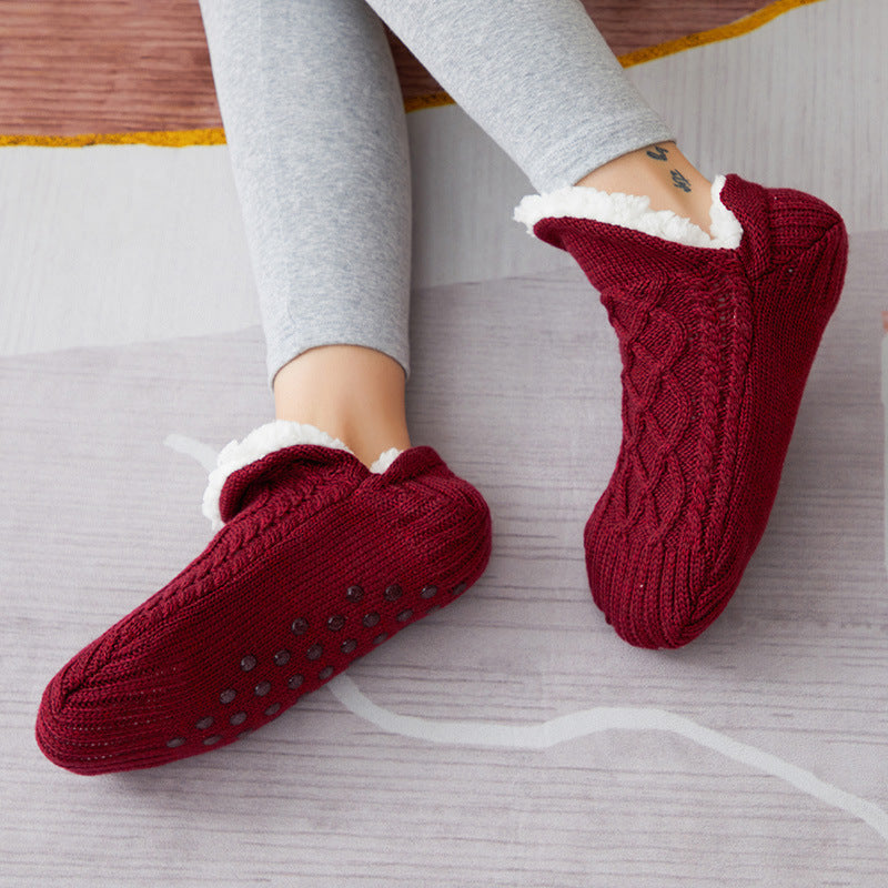 Chaussettes d'intérieur Antidérapantes en Sherpa pour Adultes et Enfants - Confort & Chaleur
