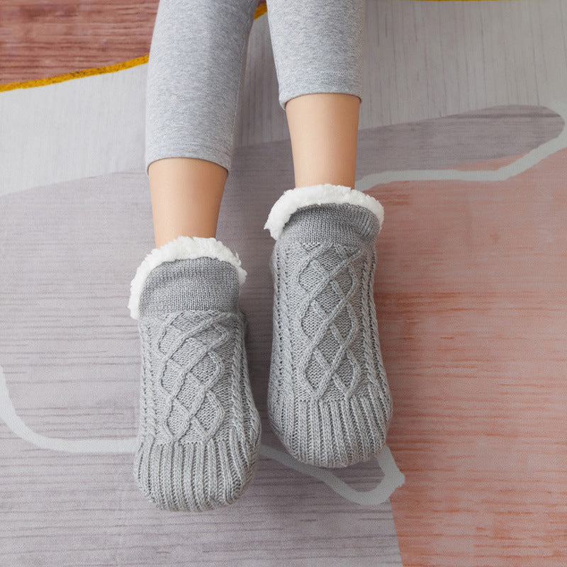 Chaussettes d'intérieur Antidérapantes en Sherpa pour Adultes et Enfants - Confort & Chaleur