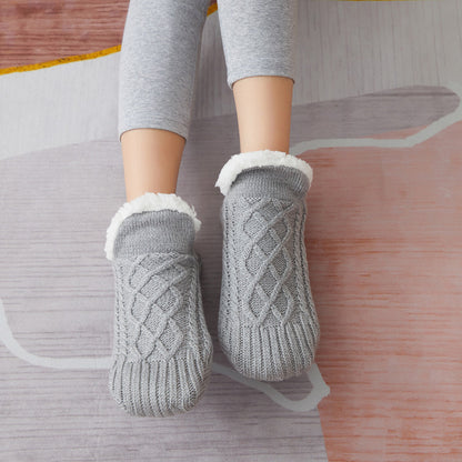 Chaussettes d'intérieur Antidérapantes en Sherpa pour Adultes et Enfants - Confort & Chaleur