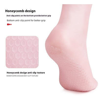 Chaussettes Montantes Hydratantes en Silicone Réutilisables – Soin Pieds Secs