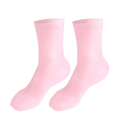 Chaussettes Montantes Hydratantes en Silicone Réutilisables – Soin Pieds Secs