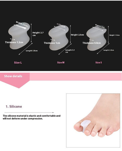 Séparateurs d'Orteils en Silicone - Confort et Soin des Pieds