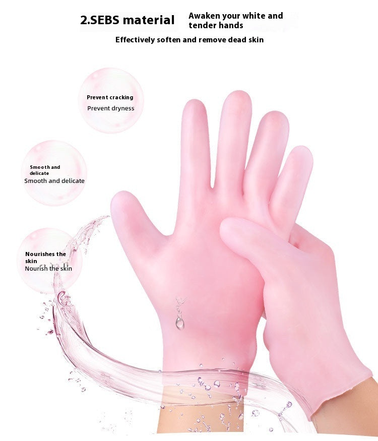 Gants & Chaussettes Hydratants  en Silicone Réutilisables